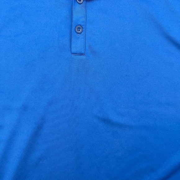 Nike Golf Dri Fit Men's XXL Blue Short Sleeve Golf Polo Shirt New York Life Logo - Picture 4 of 7
